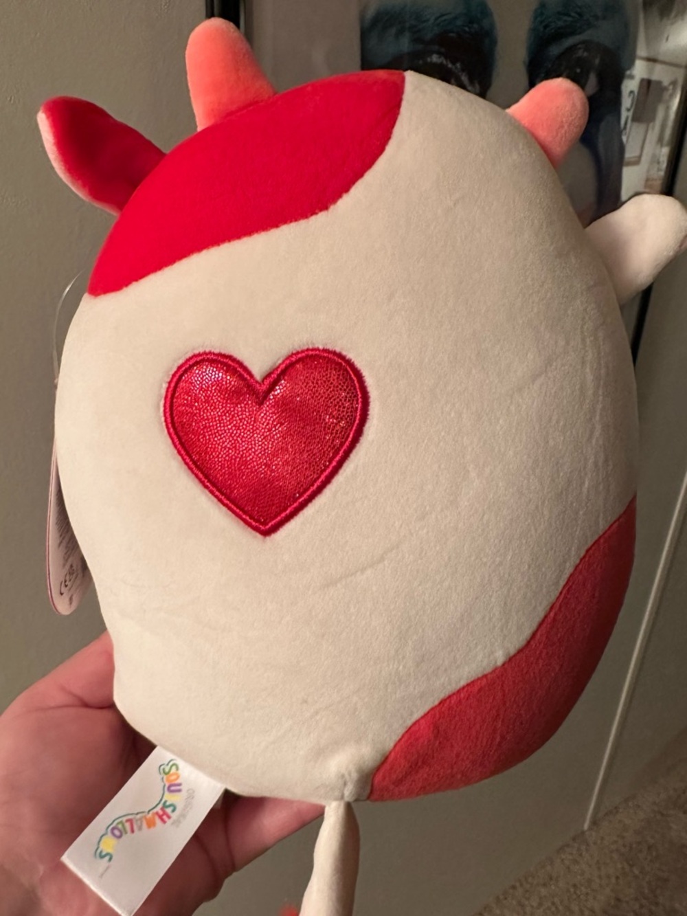 NWT Squishmallow Idris the cow 8” - Picture 2 of 4